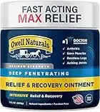 OWELL NATURALS Joint and Muscle Relief Ointment - 7oz - Maximum Strength All Natural Discomfort Reliever for Joint, Muscle, Knee, Back, Neuropathy - 5 Powerful Ingredients