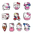 Hello kitty 10PCS Shoe Charm for Crocs Bracelet Clog Shoes Decorations Party Gifts