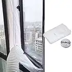 Window Seal For Portable Air Conditioner Casement Window, Window Seal for AC Unit, Sealing AC Vent with Zip Waterproof (400 CM)