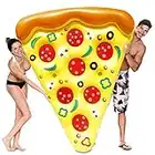 JOYIN Giant Inflatable Pizza Slice Pool Float, Fun Pool Floaties, Swim Party Toy, Summer Pool Raft (1 Pack), Extra Large with Cup Holders