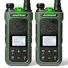 BAOFENG G11S GMRS Radio, NOAA Weather Radio Walkie Talkie Rechargeable, Long Range Two Way Radio with Earpiece, DIY GMRS Repeater Channels, Rechargeable GMRS Handheld Radio, 1 Pair