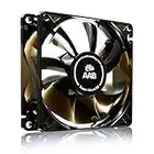 AABCOOLING Super Silent R8-80mm Ventilateur pour Boîtier PC Silencieux et Efficace avec 4 Pads Anti Vibrations 12V Ventilation PC 8cm Ventilo PC Fan PC 33 m3/h ou 25 m3/h 13,9 DB(A) ou 8,9 DB(A)