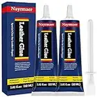 Nayrmaer Leather Glue, Special Fabric Glue Permanent Clear Washable for Bonding Between Leather and Leather, Leather and Substrates of Different Materials (2pack)