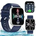 Bluetooth Smart Watch for Women Men 1.81" Touch Screen Fitness Activity Tracker Compatible with iPhone Android Waterproof Health Smartwatch with Call Text Pedometer Message Reminder etc.