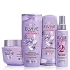 L'Oréal Paris Elvive Routine Completa Hydra Hyaluronic, Kit con Shampoo, Balsamo, Maschera e Siero Spray, Ideale per Capelli Disidratati, 72H Idratazione Profonda, Con Acido Ialuronico