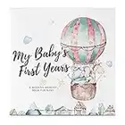 First 5 Years Baby Memory Book Journal - 90 Pages Hardcover First Year Keepsake Milestone Baby Book for Boys, Girls - Baby Scrapbook - Baby Album and Memory Book (Adventureland)