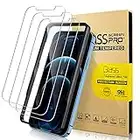 Invoibler 3 Pack Screen Protector Compatible with iPhone 12/12 Pro, iPhone 12/12 Pro Screen Protector Tempered Glass, 6.1 Inch [HD Clear] [Anti-Scratch] [Case Friendly] [Bubble Free],