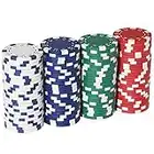 LUOBAO Poker Chips for Card Board Game - 4 Colors,11.5 Gram
