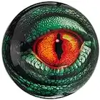 Brunswick Bowling Products Lizard Glow Viz-A-Ball Bowling Ball 16Lbs, Green/Black, 16 lbs