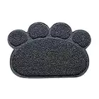 beautyhe Alfombra Gatos Arenero Alfombra Gato Arena Caja de Arena Mat Impermeable para Mascotas Alfombra de Arena para Gatos Grande Tapete para Gatos 30,Grey