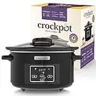 Crockpot Lift and Serve Digital Slow Cooker with Hinged Lid and Programmable Countdown Timer | 4.7 L (up to 5 People) | Energy Efficient | Black [CSC052]