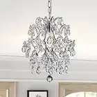 Bestier Modern Pendant Chandelier Crystal Raindrop Lighting Ceiling Light Fixture Lamp for Dining Room Bathroom Bedroom Livingroom entryway 1 E26 Bulbs Required D13 in x H16 in