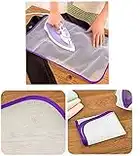 plastific 2 x Ironing Mesh Protective Net Cloth Protect Iron Delicate Garments Clothes Iron Rest for Steam Pressing on Tabletop or Bed - Heat Reflective, Portable