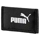 Puma Phase Wallet, Portafoglio Unisex Adulto, Poliestere, A prova di schiacciamento, Nero, Taglia Unica