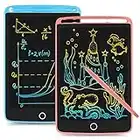 SUNLU 2 Packs de Tableros de Escritura LCD para Niños, Tabletas de Escritura con Pantalla a Color de 8.5 Pulgadas, Tablero de Dibujo Educativo, Mejor Juguete de Regalo, azul+ rosa