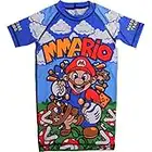 Hardcore Training MMArio Kids Rash Guard Kompressionshemd Kinder Unisex Lange Ärmel Kampfsport MMA BJJ Fitness Boxen No Gi