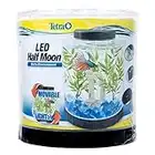 Tetra LED Half Moon aquarium Kit 1.1 Gallons, Ideal For Bettas, Black, 4.6 x 9.1 x 9.9 Inches (29049)