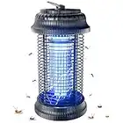 TMACTIME Bug Zapper 4500v 20w Uv High-Powered Mosquito Killer Lamp with Metal Housing, Waterproof Electronic Insect Killer for Indoor and Outdoor Use for Bedroom, Home, Garden Patio