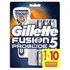 Gillette Fusion5 Proglide 10 Lamette, Fino a 1 Mese di Rasatura