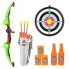 deAO Toys Indoor and Outdoor Archery Set, Bow and Arrow Toy for Kids, Bow and Arrow Archery Set, Led Light Up Archery Set Archery Training Toy for Children Boys Girls