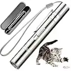 Aiusmcbsy Giocattoli per Gatti Puntatore a LED, USB Ricaricabile 3 in 1 Funzione, Mini Torcia, Luce Rossa, Luce UV, Interactive Esercizio Animale Domestico Luce di Comando, per Gatto Cane Chaser