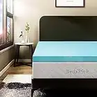 BedsPick Topper per materasso in memory foam, per letto singolo, taglia XL, 8,5 cm, in schiuma morbida, per dormitorio universitario e dormitorio extra lungo, XL