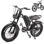 iENYRID 20×4" Electric Bike for Adults, 48V 15.6Ah Fat Tire Mountain Bike 7 Speed Electric Bicycles for Men, 37Miles Long Range Electric Dirt Bike, Electric Motorcycle for Outdoor Cycling Motorbikes