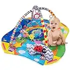 Lionelo Anika tapis de jeu bébé tapis de jeu bébé tapis de jeu pour bébé arc de jeu pour bébés fonction parc 2 arcs jouets dans un ensemble utilisable dès la naissance EN 71