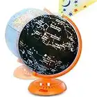 Little Experimenter Globe for Kids : Globe du monde 3 en 1 avec support – Carte des étoiles éclairée et projecteur intégré, 20,3 cm