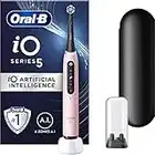 Oral-B iO5 Electric Toothbrush With Artificial Intelligence, Gifts For Women / Men, 1 Toothbrush Head & Travel Case, 5 Modes With Teeth Whitening, UK 2 Pin Plug, Pink