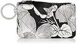 Vera Bradley Women's Cotton Deluxe Zip ID Case Wallet With RFID Protection, Bedford Blooms, One Size