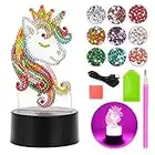 Girls Gift for 4 5 6 7 8 Year Old Kids Boy Girls Toy, Diamond Painting Kits for 5-9 Years Old Boy Girls 3D Diamond Art and Craft Kits Age 5-8 Girls Birthday Gift Unicorn Toy for 4-7 Year Old Girl