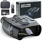 Night Vision Binocular Goggles Ruaiok 1280P 984ft 7-Gear Digital Infrared Night Vision Binoculars for Complete Darkness, 3" Large Screen with 32G TF Card for Full HD Photos and Video for Hunting