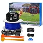 Dr.Tiger Electric Fence for Dogs - Underground Fence for Dogs, with Waterproof and Rechargable Receivers, Tone/Shock Correction Training Collar (In-Ground 1 Dog Fence Kit)