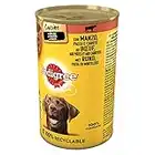 Pedigree Arraches en Sauce avec Boeuf, pâtes et Carottes, Nourriture Humide pour Chiens en boîtes de 400 g, 24 canettes au Total