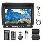 NEEWER F100 7 Pulgadas Monitor de Campo de Cámara HD Asistente de Video Delgado IPS 1280x800 4K Entrada HDMI 1080p con 2600 mAh Li-ion Catería/Cargador USB, Estuche de Transporte para Cámaras DSLR