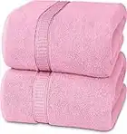 Utopia Towels - Badetuch groß aus Baumwolle, 2er Pack - Duschtuch, Handtücher groß 90 x 180 cm (Rosa)