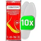 TerraTherm Sohlenwärmer- 10 Paar XL, Wärmesohlen für Schuhe Aller Art, Schuhwärmer Einlagen, 100% natürliche Wärme, Wärmeeinlagen für Schuhe, Fußwärmer Sohlen für 8h warme Füße