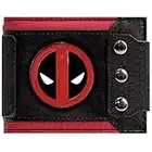 Cartera de Marvel Deadpool Insignia Triple abotonado Negro