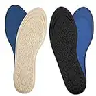 Molain 2 paia di supporti per arco plantare in memory foam per fascite plantare per stivali talloni sollievo dal dolore alluce valgo piedi piatti plantari metatarsali (nero beige 43~45 m)