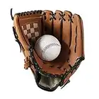 RUIXIA Kids Youth Baseball Gloves Soft PU Leather Baseball Glove Left Hand Catcher's Mitt Sports Batting Glove Practicing Training Competition Gloves Thicken Pitcher Softball Glove 9.5Inch/11.5Inch