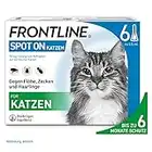 FRONTLINE SPOT ON gegen Zecken und Flöhe bei Katze 6 Stk.