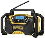 DEWALT 12V/20V MAX Bluetooth Radio, Cordless, 100 ft Range, 3.5” Subwoofers, Portable for Jobsites (DCR028B)