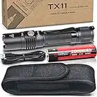 NP NIGHT PROVISION TX11 Tactical Flashlight with Duty Belt Holster & USB Rechargeable Battery Luminus 1600 Lumens LED for Police Security Military Grade Brightest Tac Flashlights