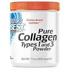 Doctor's Best, Pure Collagen Type 1 and 3 (Kollagen Typ 1 und 3), 200g Pulver, Laborgeprüft, Glutenfrei, Sojafrei