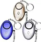 Upgraded Personal Alarm [3 Pack] Mini Scream Safesound Alarm 140dB Police Approved Security Panic Alarm Keychain with LED Flashlight for Kids/Women/Elderly/Student Self-defense Protection