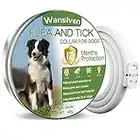 Wansiven Collar Antipulgas para Perros, Collar Antiparasitario e Impermeable de 65cm para Perros, 12 Meses Eficaz para Repeler Pulgas y Garrapatas Durante, Apto para Perros Pequeños