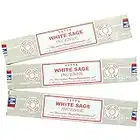 Satya Nag Champa White Sage Incense Sticks - 3 Packs