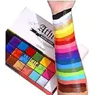 20 Farben Gesicht Body Painting Öl, sicher für Kinder/Erwachsene Flash Tattoo Malerei Kunst, Halloween Party Make-up Kostüm Professionelle Beauty Palette