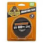 Gorilla Heavy Duty Double Sided Mounting Tape XL, 1" x 120", Black (Pack of 1)